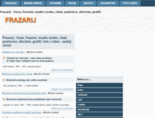 Tablet Screenshot of frazarij.com